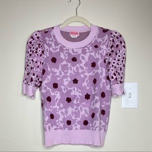 Kate Spade Floral Puff Sleeve Sweater